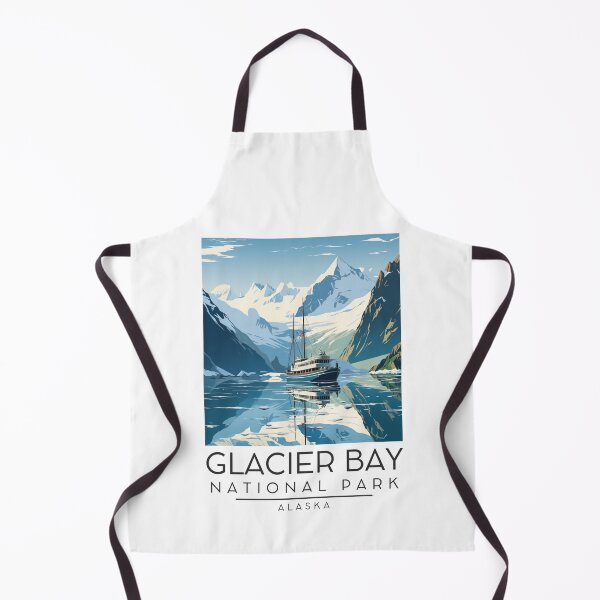 Item preview, A Vintage Illustration of Glacier Bay National Park - Alaska - United States designed and sold by GoodOldVintage.