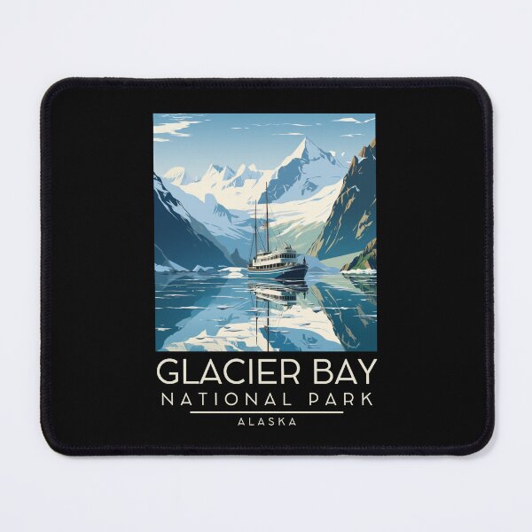 Item preview, A Vintage Illustration of Glacier Bay National Park - Alaska - United States designed and sold by GoodOldVintage.