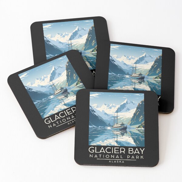 Item preview, A Vintage Illustration of Glacier Bay National Park - Alaska - United States  designed and sold by GoodOldVintage.