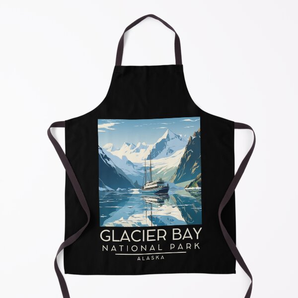 Item preview, A Vintage Illustration of Glacier Bay National Park - Alaska - United States designed and sold by GoodOldVintage.