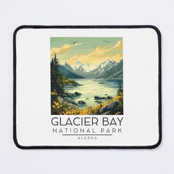 Item preview, A Vintage Illustration of Glacier Bay National Park - Alaska - United States designed and sold by GoodOldVintage.