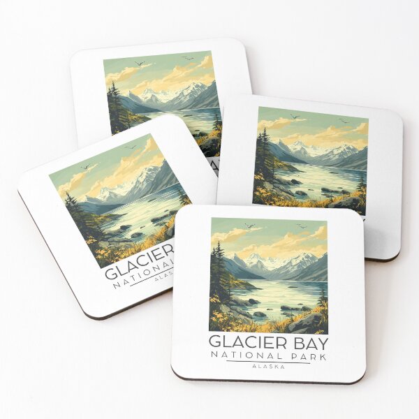 Item preview, A Vintage Illustration of Glacier Bay National Park - Alaska - United States  designed and sold by GoodOldVintage.