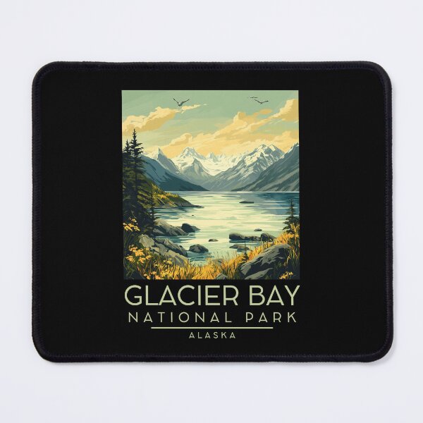 Item preview, A Vintage Illustration of Glacier Bay National Park - Alaska - United States designed and sold by GoodOldVintage.