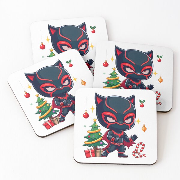 Item preview, Chibi Panther Hero - Festive Holiday Edition designed and sold by IMMIX Store.