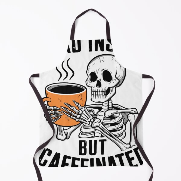 Item preview, Dead Inside But Caffeinated Unhinged Halloween Skeleton Coffee designed and sold by KitonicTees.