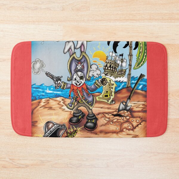Item preview, Cartoon illustration of bunny pirate designed and sold by Dimisbarbarian.