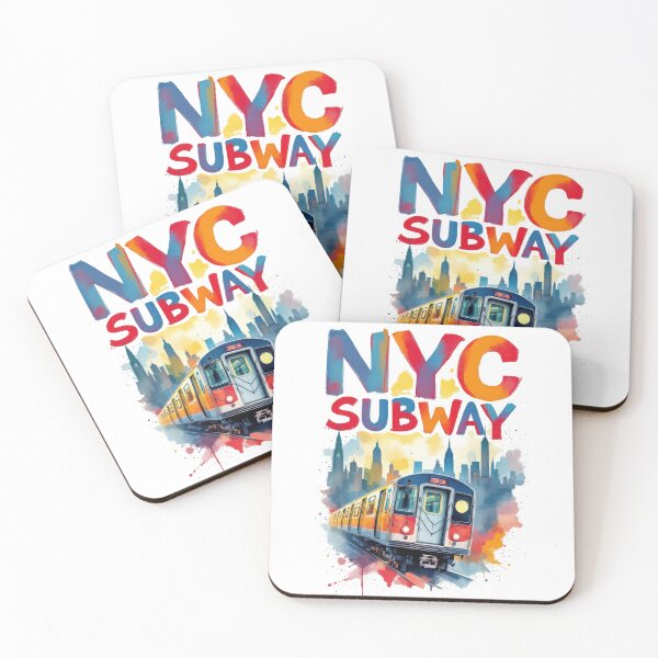 Item preview, New York Subway NYC Subway Train - watercolor style designed and sold by MayaDelaye.