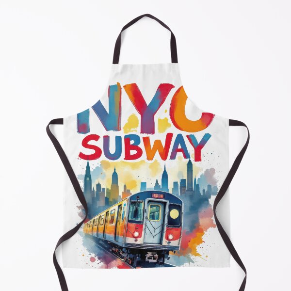 Item preview, New York Subway NYC Subway Train - watercolor style designed and sold by MayaDelaye.