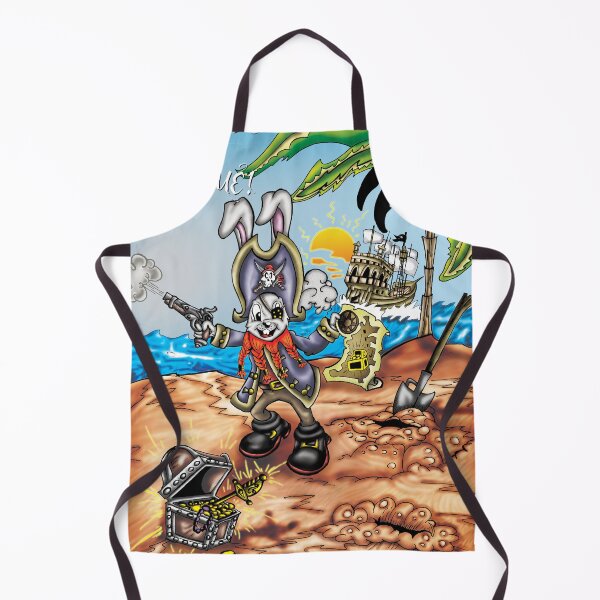 Item preview, Cartoon illustration of bunny pirate designed and sold by Dimisbarbarian.