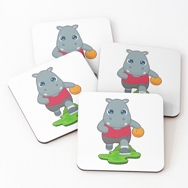 Item preview, Hippo Basketball player Basketball designed and sold by Snabdesign84.