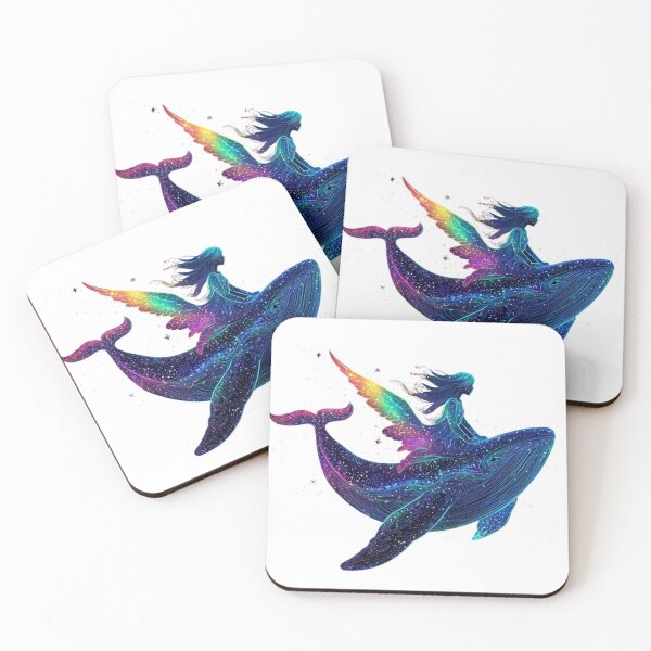 Item preview, Galactic Whale Adventure - Neon Fantasy Art designed and sold by SakkharinT-Cad.