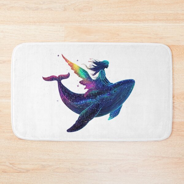 Item preview, Galactic Whale Adventure - Neon Fantasy Art designed and sold by SakkharinT-Cad.