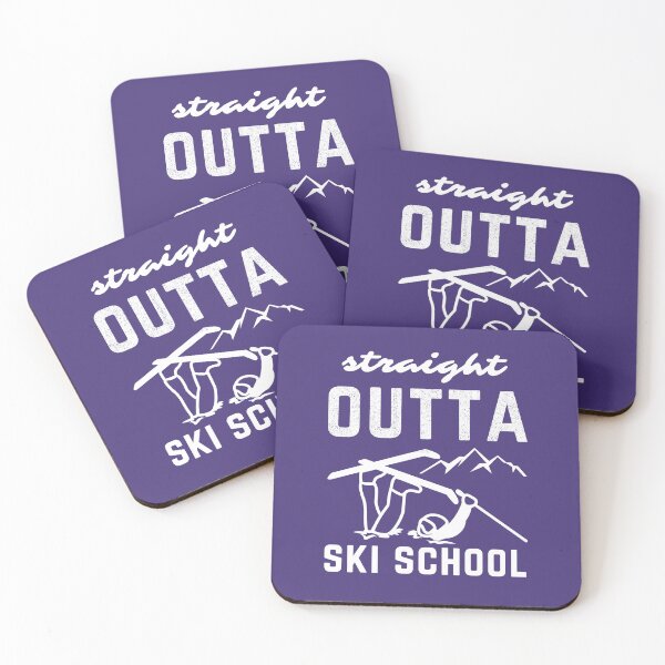 Item preview, Straight Outta Ski School Funny Winter Sports For Ski Lovers designed and sold by Anniko Art Studio.