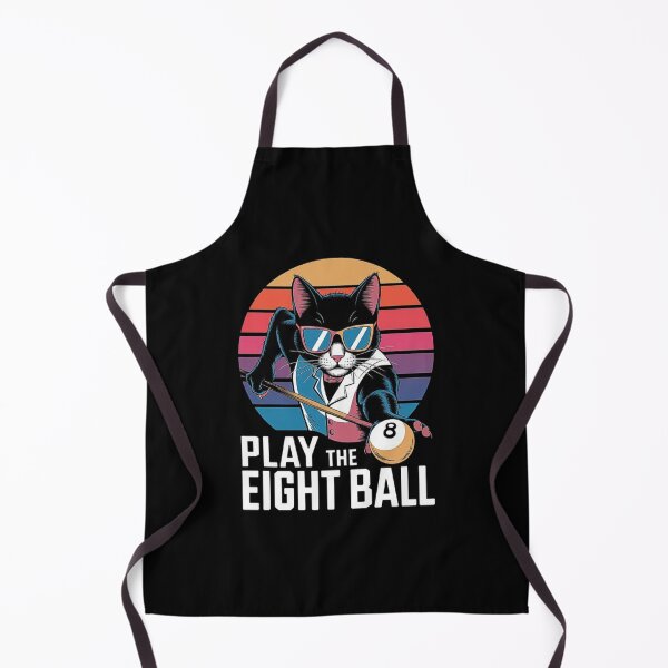 Item preview, Cool Cat Playing 8-Ball Billiards - Retro Pool Design-For Billiards Lovers designed and sold by love3617.