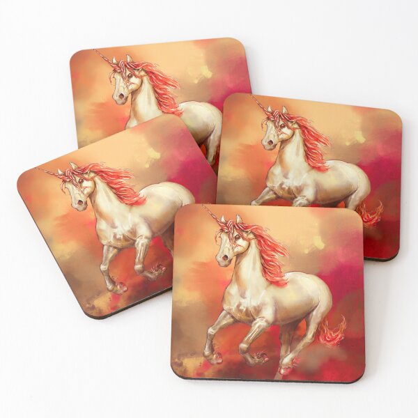 Item preview, Fire unicorn designed and sold by Greenedera.