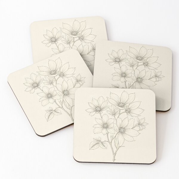 Item preview, A bouquet of blooming flowers with visible petals, stems, and leaves. designed and sold by DC014.