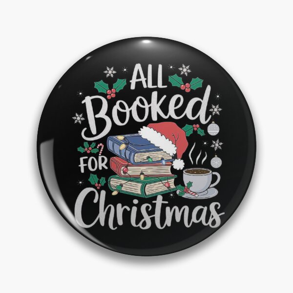 Item preview, All Booked for Christmas - Festive Reading Design for Book and Reading Lovers designed and sold by love3617.