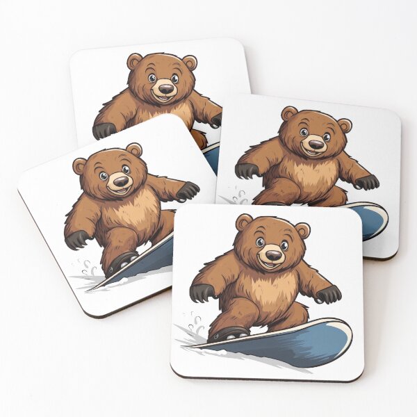 Item preview, Snowboarding Bear Adventure - Fun Winter Design designed and sold by SakkharinT-Cad.