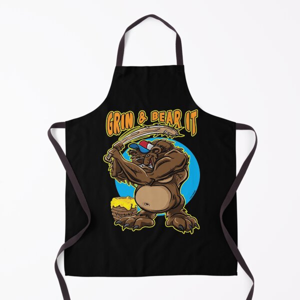 Item preview, Grin and Bear it, Bear with Spiked Baseball Bat designed and sold by eShirtLabs.