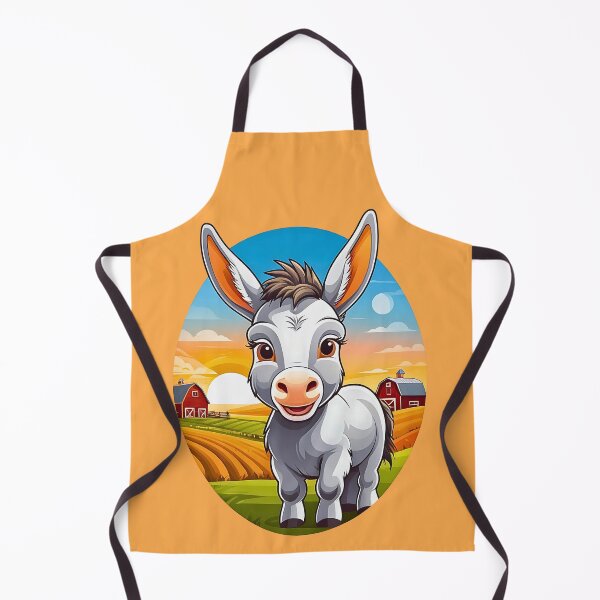 Item preview, Cute Happy Donkey foal farm retro vintage design designed and sold by BorgSpareParts.