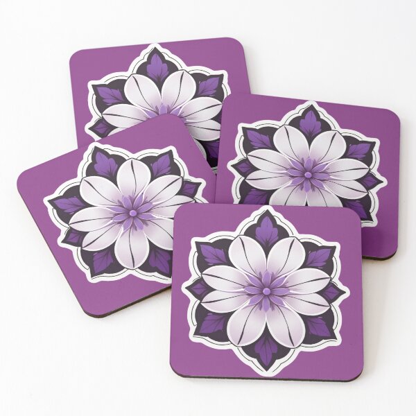 Aperçu de l'œuvre Fleur mauve créée et vendue par MadnessEnvelope.