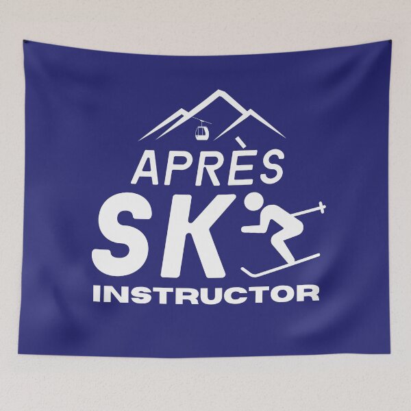 Item preview, Apres Ski Instructor Mountain Fun Ski Lover designed and sold by Anniko Art Studio.