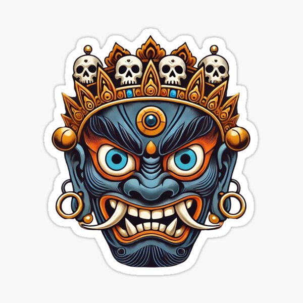 Fierce Mahakala Mask #77 Sticker
