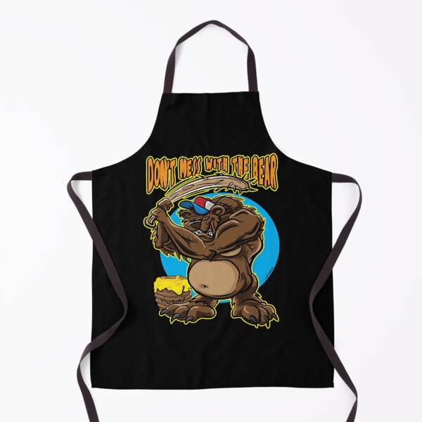 Item preview, Don't Mess with the Bear, Bear with Spiked Baseball Bat designed and sold by eShirtLabs.