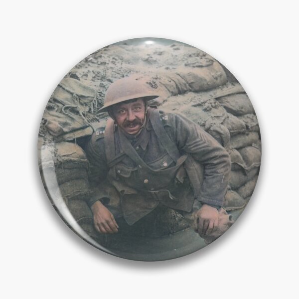 Item preview, Soldier in a flooded trench designed and sold by 19th Century in Color.