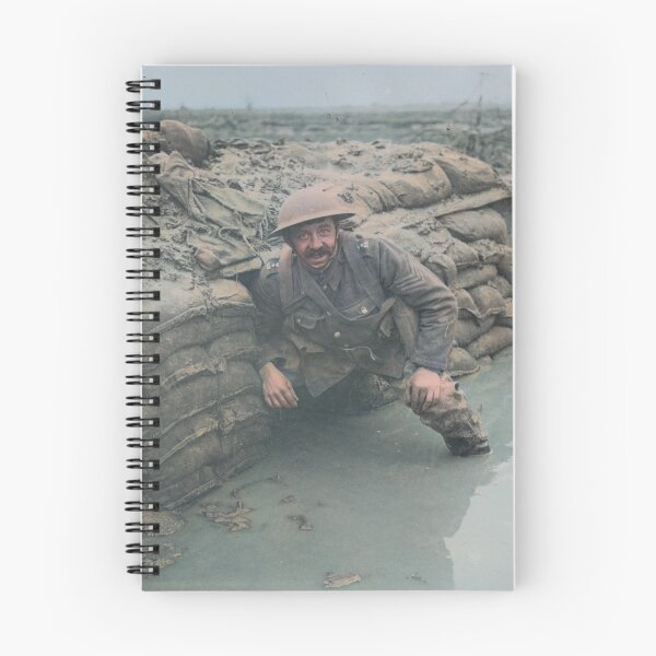 Item preview, Soldier in a flooded trench designed and sold by 19th Century in Color.