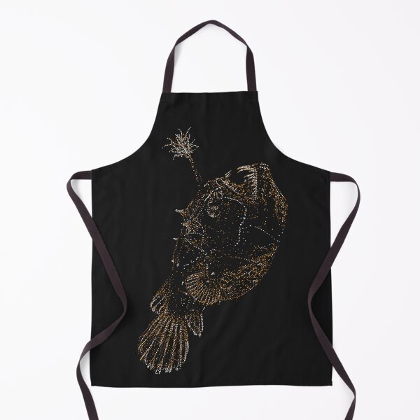 Item preview, Luminous Angler Fish (white&gold dots) designed and sold by D-Vogt-Grafik.