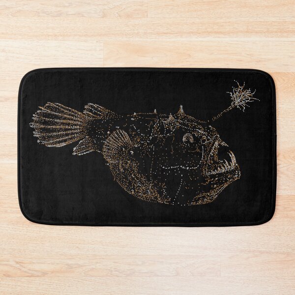 Item preview, Luminous Angler Fish (white&gold dots) designed and sold by D-Vogt-Grafik.