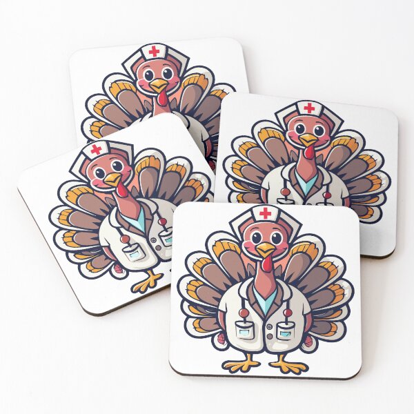 Item preview, Funny Thanksgiving Turkey Nurse designed and sold by MonkaDesigns.