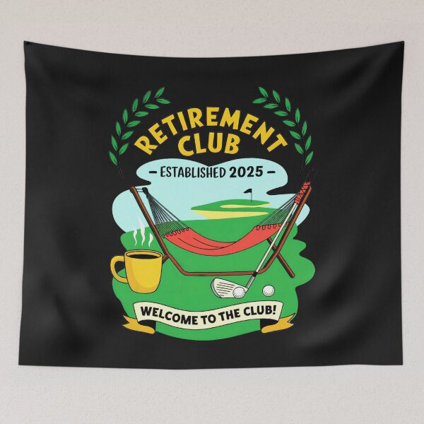Item preview, Retirement Club: Established 2025 Welcome To A Life Of Relaxation And Freedom designed and sold by elynne9.
