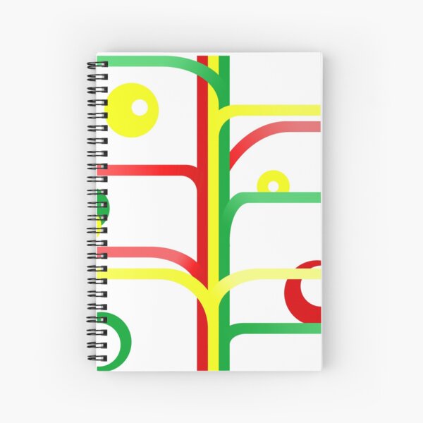 Cahiers A Spirale Sur Le Theme Jaune Couleurs Du Drapeau Rouge Vert Redbubble