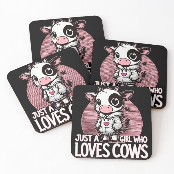 Item preview, Just A Girl Who Loves Cows designed and sold by TomFrontierArt.