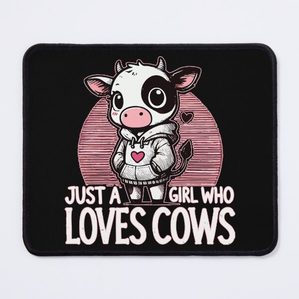 Item preview, Just A Girl Who Loves Cows designed and sold by TomFrontierArt.