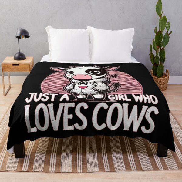 Item preview, Just A Girl Who Loves Cows designed and sold by TomFrontierArt.