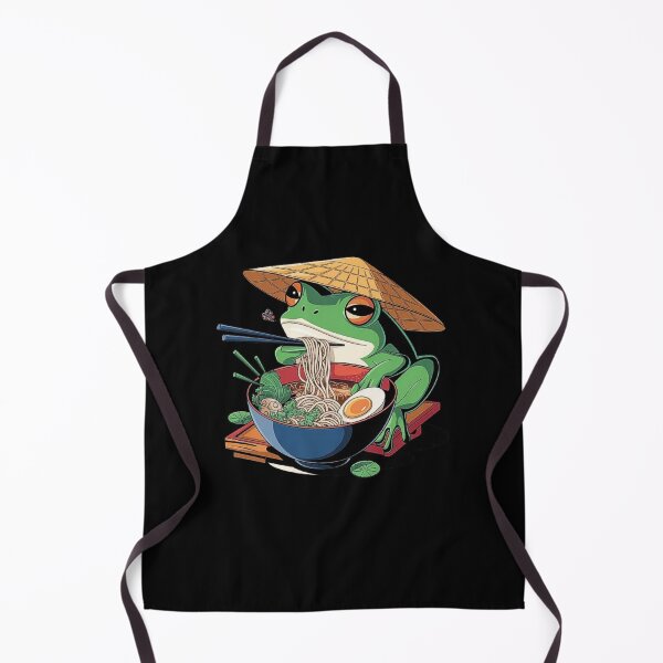 Item preview, Quirky Frog Eating Ramen - Japanese-Inspired Noodle Art-For Lovers Frogs & Ramen designed and sold by love3617.