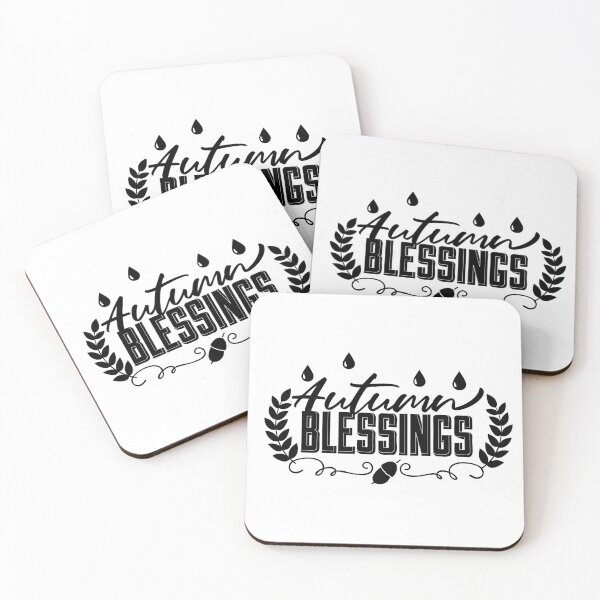 Item preview, Autumn Blessings Inspirational Fall Typography Design designed and sold by StoreXlk.