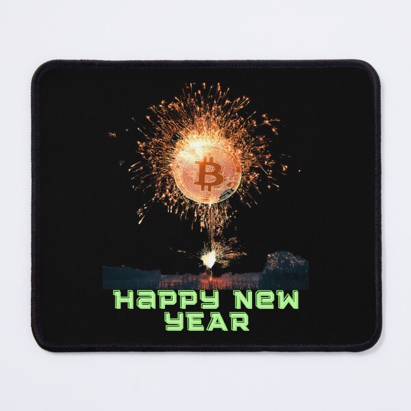 Item preview, Happy New Year Bitcoin designed and sold by BitCryX.