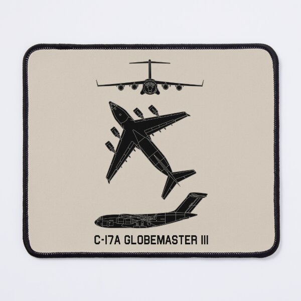 Item preview, C-17A Globemaster III Military Transport Plane Silhouettes designed and sold by MilitaryMart.