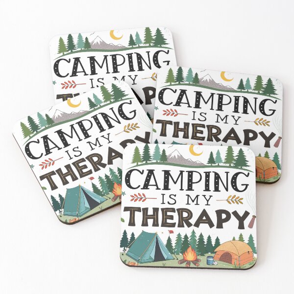 Item preview, Camping is my Therapy, camp lover, travel lover, camp gift - Camp designed and sold by FeelGoodTee.