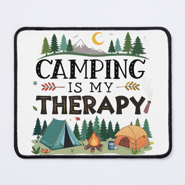 Item preview, Camping is my Therapy, camp lover, travel lover, camp gift - Camp designed and sold by FeelGoodTee.