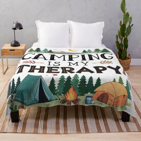 Item preview, Camping is my Therapy, camp lover, travel lover, camp gift - Camp designed and sold by FeelGoodTee.