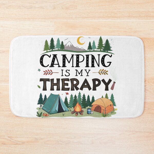 Item preview, Camping is my Therapy, camp lover, travel lover, camp gift - Camp designed and sold by FeelGoodTee.