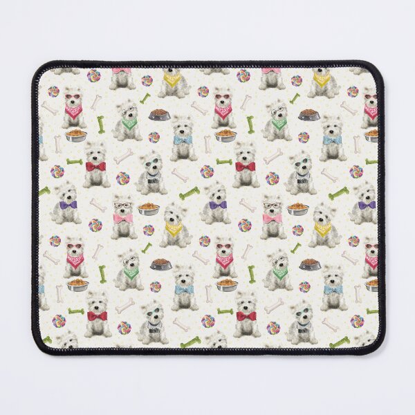 Item preview, White Westies with Accessories Whimsical designed and sold by LuciaS.