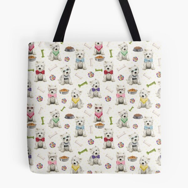 Item preview, White Westies with Accessories Whimsical designed and sold by LuciaS.