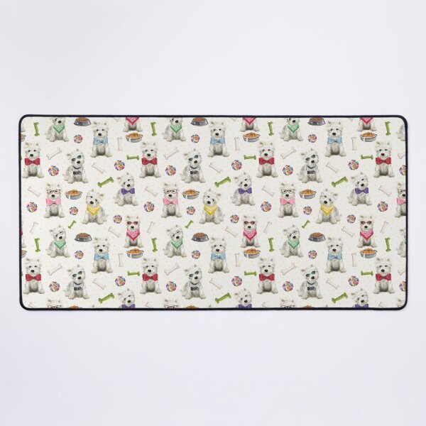 Item preview, White Westies with Accessories Whimsical designed and sold by LuciaS.