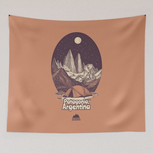 Item preview, Patagonia (Argentina) | Iconic Trails and Peaks Series designed and sold by WanderUpNorth.